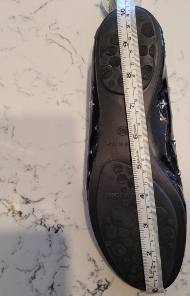 Jimmy Choo Black Patent Leather Star Cutout Flats - Picture 9 of 9